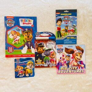 Paw Patrol Book and Activity Bundle NEW 5-pieces Nickelodeon